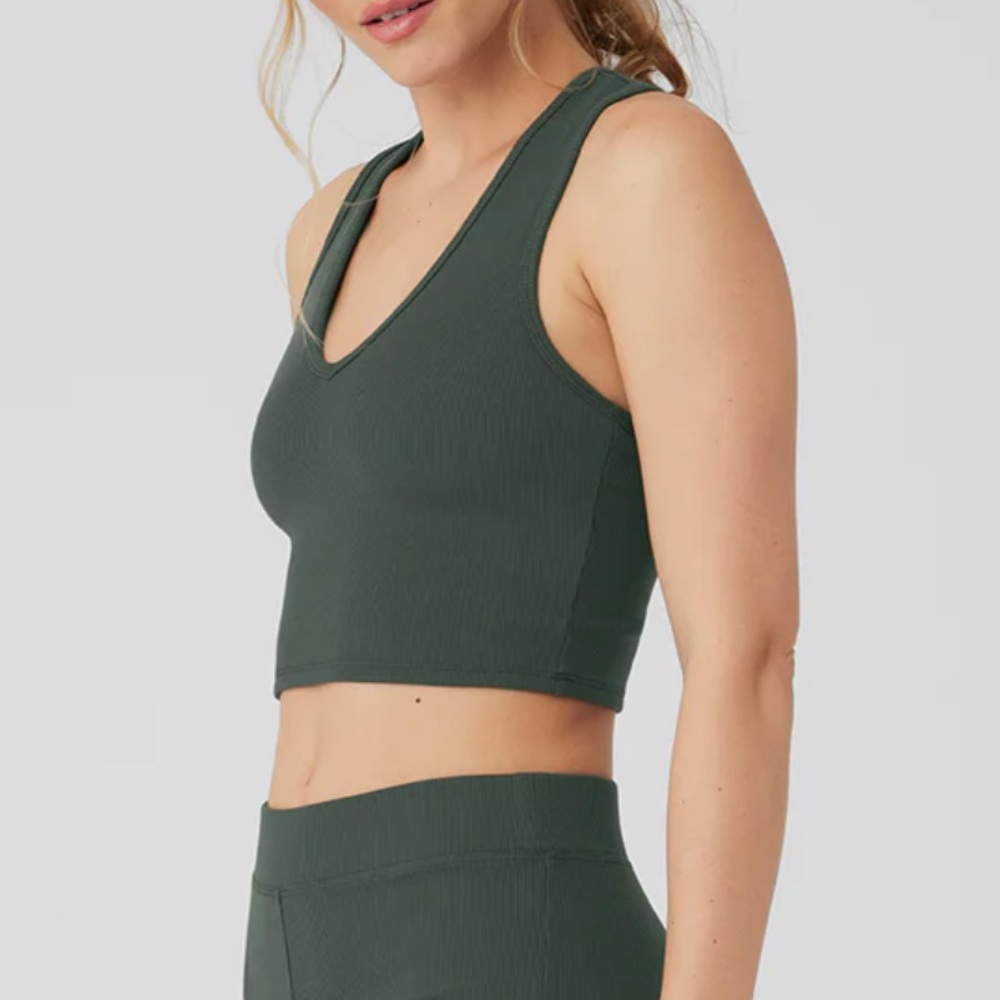 Alo goddess ribbed racerback tank